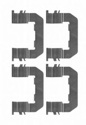 HELLA PAGID 8dz355203931 -  Комплектующие, колодки дискового тормоза